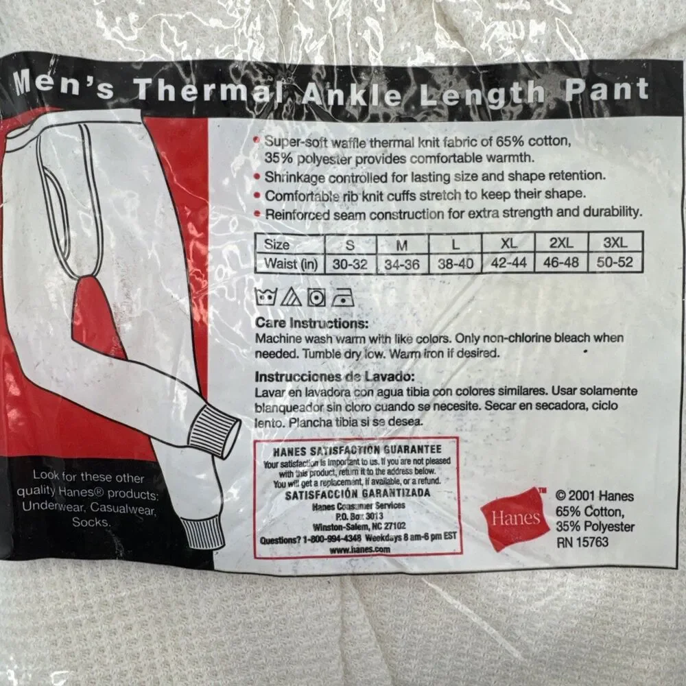 Hanes mens thermal